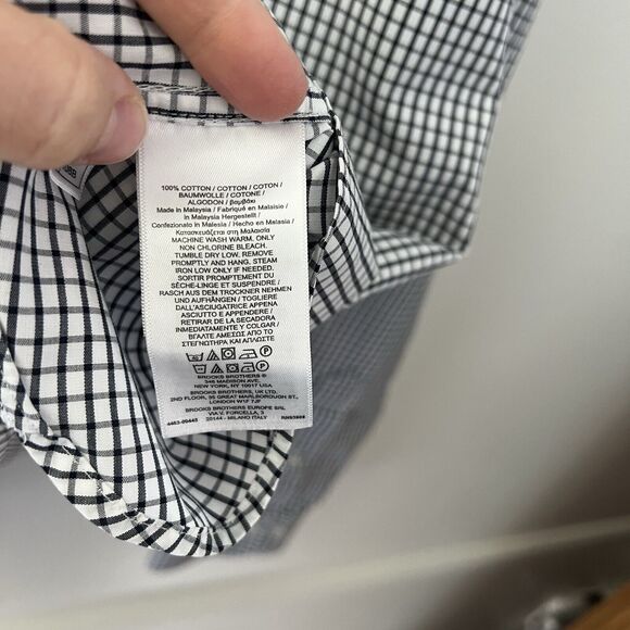 Brooks Brothers Red Fleece Mens 100% Cotton Button Down Shirt Gingham Sz Xl - Picture 3 of 10